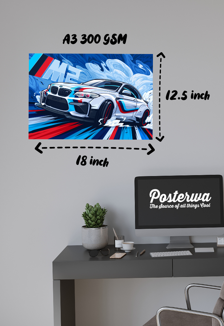 BMW M2 Car Poster