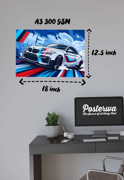 BMW M2 Car Poster