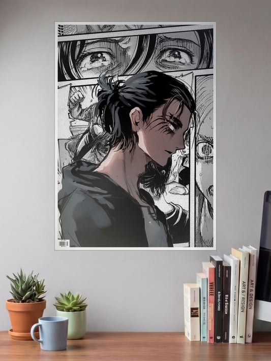 Eren Yeager Comic Strip Poster