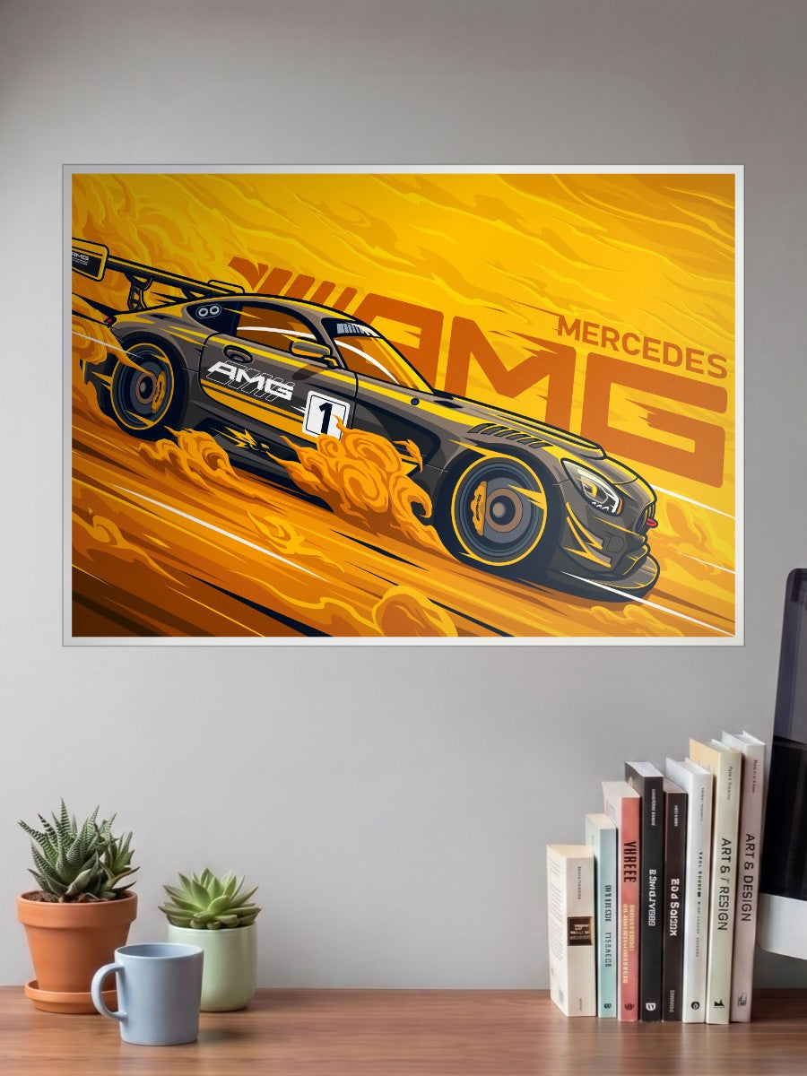 Modern BMW AMG Car Poster