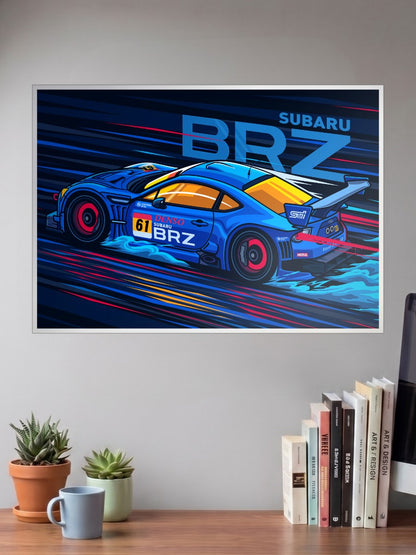 Subaru BRZ Car Poster