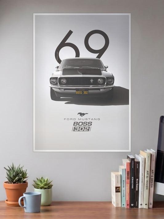 Born to Run Ford Mustang GT Car Poster