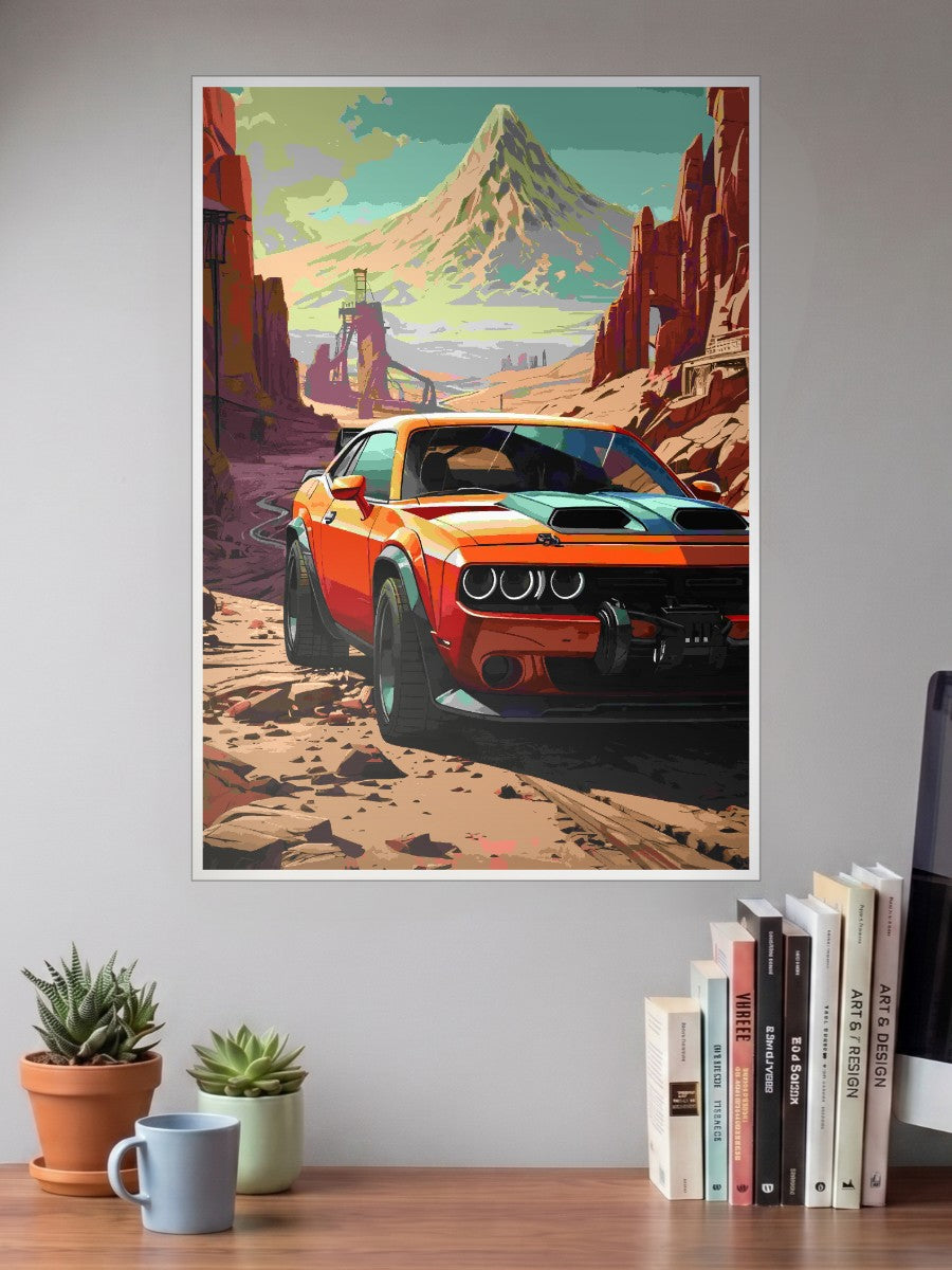 Aesthetic Ford Mustang GT Car Poster