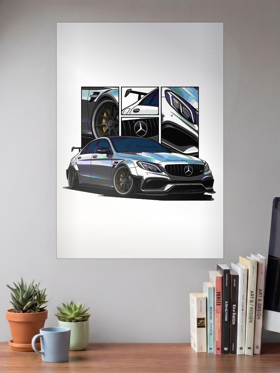 BMW AMG S Coupe Car Poster