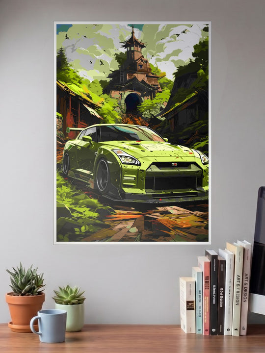 Aesthetic Nissan GTR Car Poster