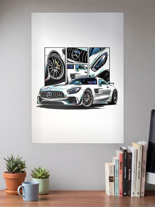 BMW SLS Car Poster
