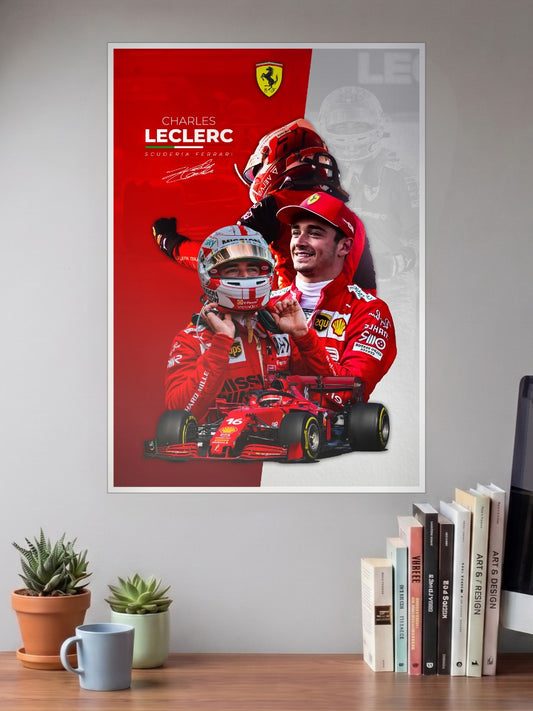 Charles Leclerc Autograph Poster