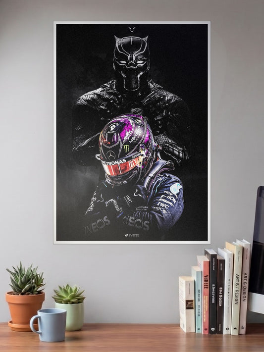 LEWIS HAMILTON (BLACK PANTHER) Poster