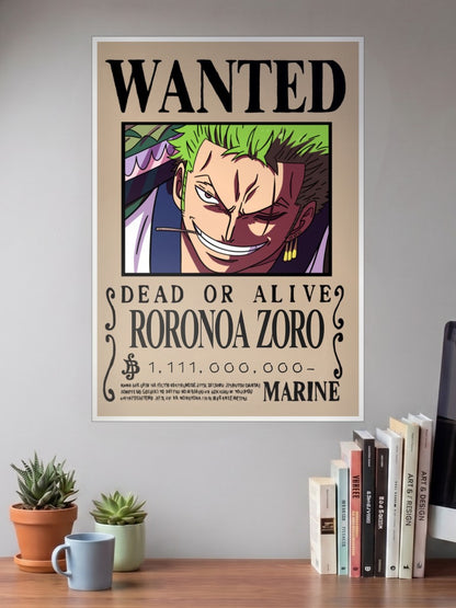 King Of Hell Zoro | One Piece Wanted | Anime Poster