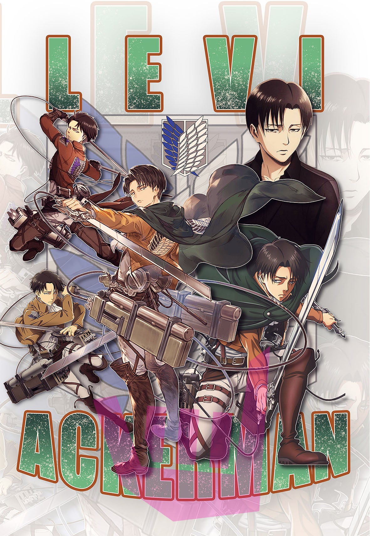 “Attack on Titan: Wings of Freedom | Levi Ackerman | Anime Poster.”