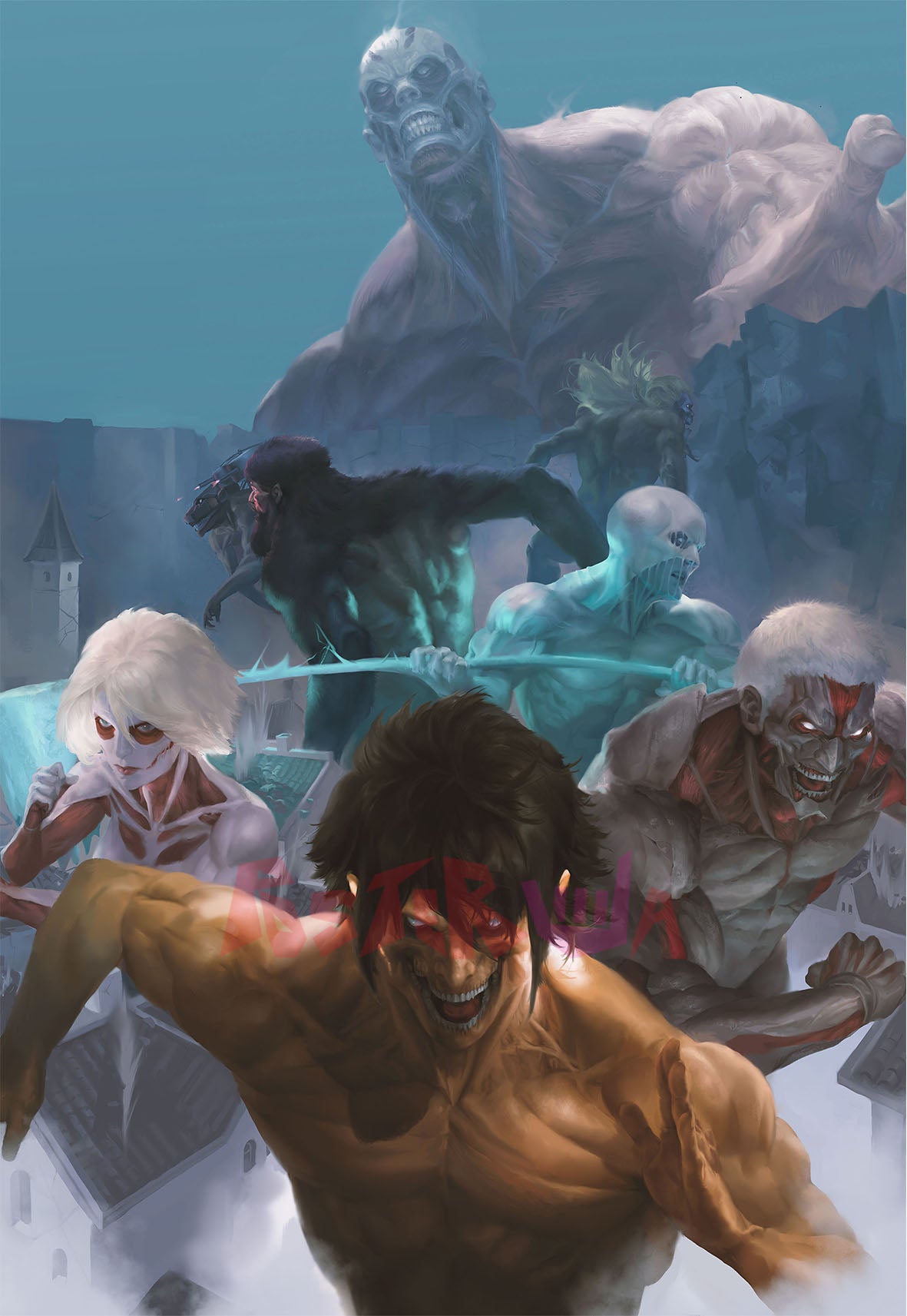 Attack on Titan: The Titans | All Titans | Anime Poster