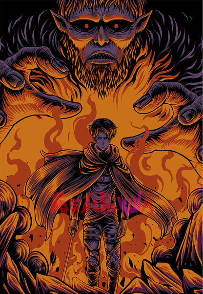 Attack on Titan: Levi's Stand Against the Titans | Levi Ackerman | Anime Poster