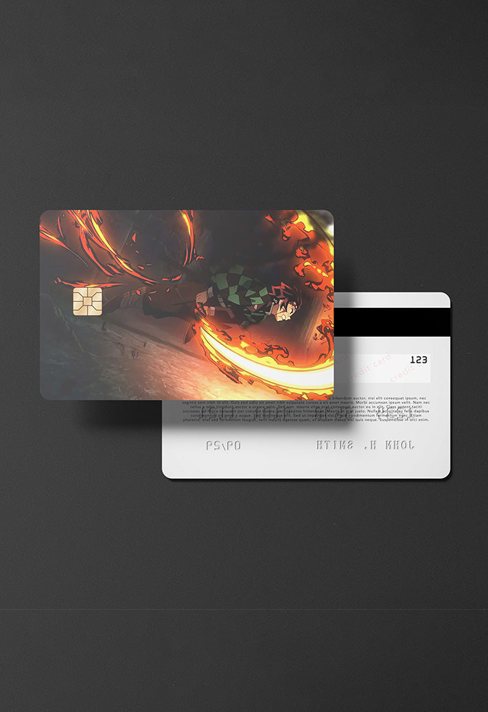 Tanjiro Hinokami Kagura credit card skin