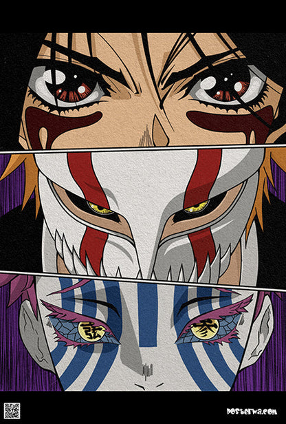 Rukia-Ichigo-Demon Eyes Poster