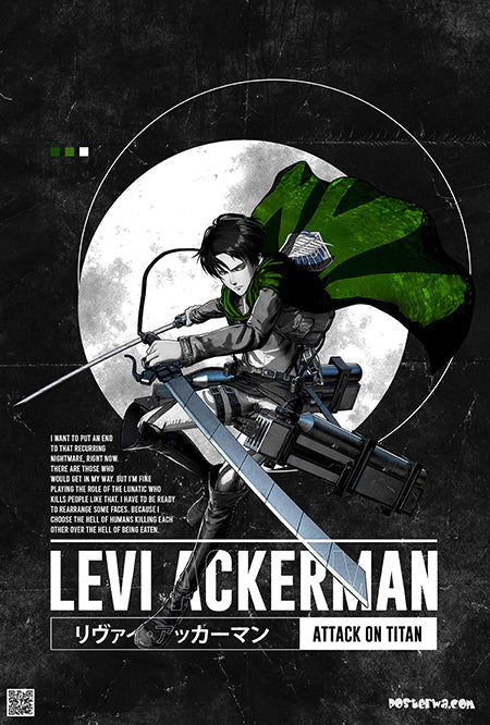 Levi Ackerman Quote Poster