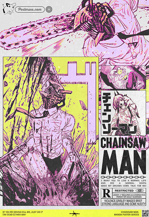 Chainsaw Man Manga Cover Poster