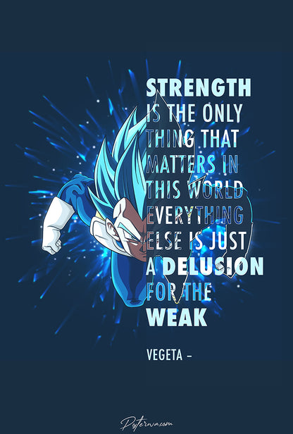 Vegeta Quote Poster