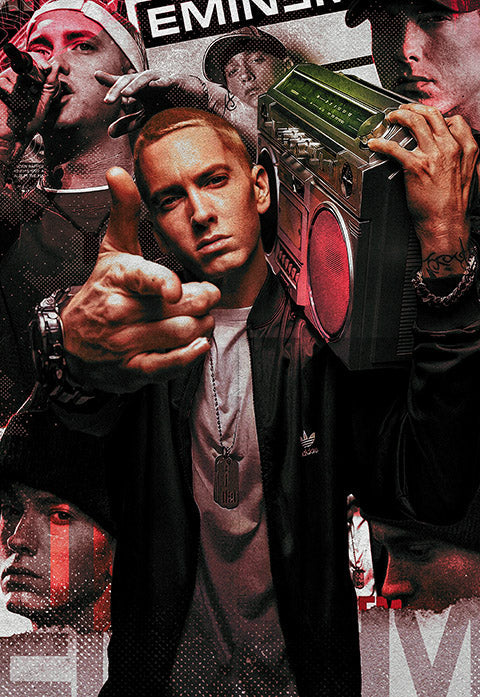 Eminem collage Poster