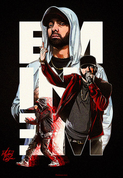 Eminem Rap cover Poster