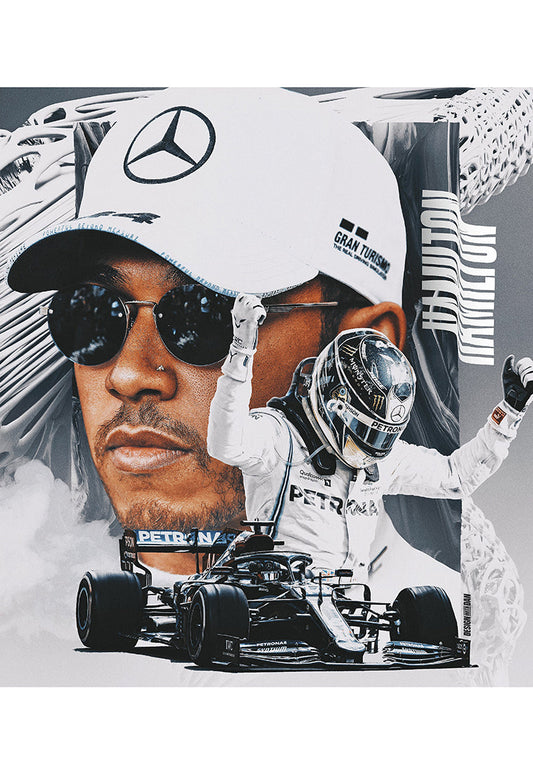 Mercedes Benz : Lewis Hamilton Poster