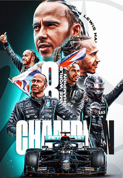 Lewis Hamilton Champion Poster
