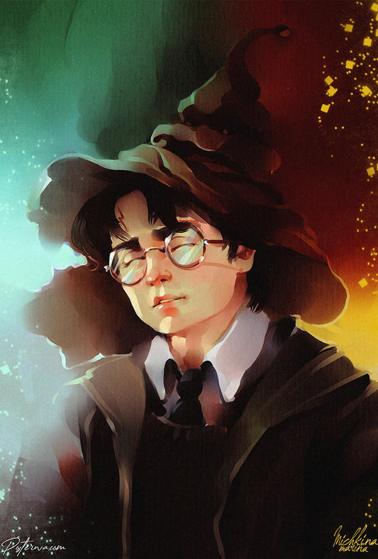 Harry Sorting Hat Poster