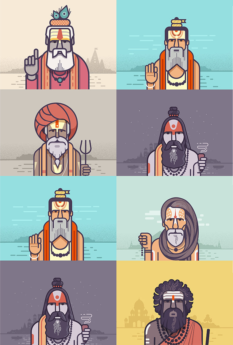 Sadhus of India Poster