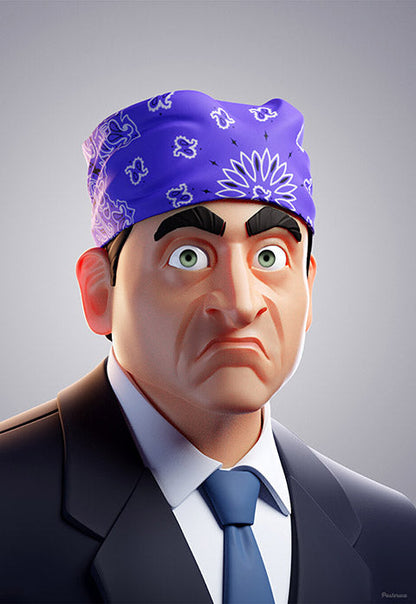 Michael Scott as Prison Mike-The Office Poster