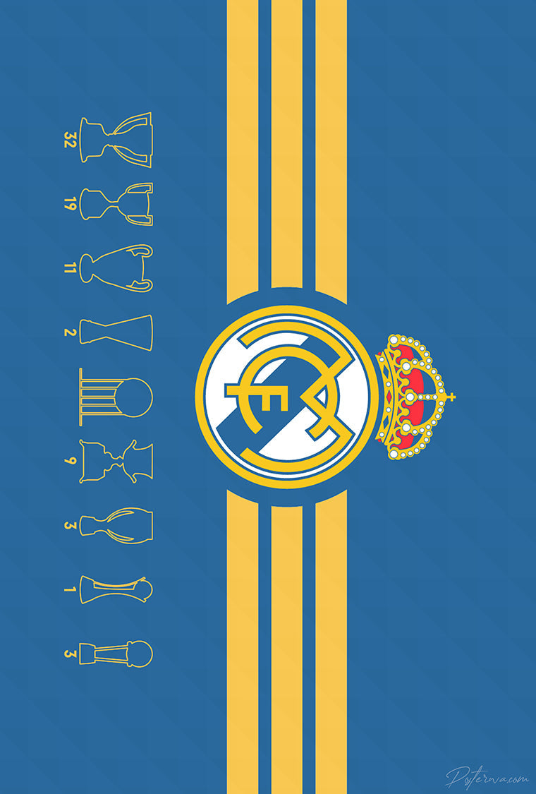 Real Madrid Flag Poster