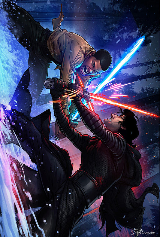 Kylo Ren vs Finn Poster